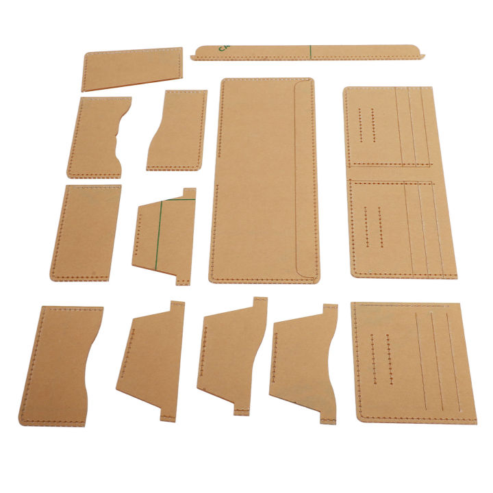 13 Pcs Leather Wallet Template DIY Wallet Template For Leather Quilting