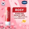 Vaseline Lip Care | Rosy Lips Tinted Lip Balm Stick | up to 48Hr moisturization | with almond oil & rose extract | made in South Korea | 4.8g. 