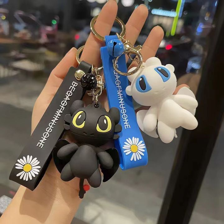 【Wildfolk Studio】Dragon toothless dragon keychain pendant, couple cartoon backpack pendant, male and female gift keyring