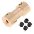 2x Brass Flexible Shaft Coupling Motor Coupler Connector RC Models Accs. 
