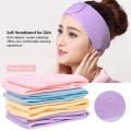 Women Soft Adjustable Facial Headband SPA Bath Makeup Hair Band Headbands for Face Washing Toweling Head Band Hair Accessories. 