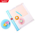 HXSJ Kw-Trio 2-In-1 Desktop Paper Cutter Foldable Craft Paper Trimmer 12.2 Inch Cutting Length With Straight Edge Cutter Fold Line Function Scale Design Office Home Stationery For Paper Laminated Photos Pictures Cards Scrapbooking Tool. 