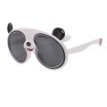 Silicone Frame Panda Sunglasses Fashion Children Sunglasses Anti-UV Kids Sun Glasses for Girls. 