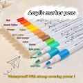 12-80 Color Marker Pen Quick Drying PVC Box Multi-material Materials Painting Combination Korean Stationery Art Supplies. 
