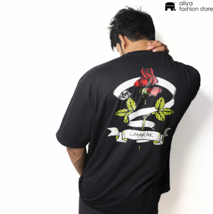 Limarak Oversized Graphic Tee - Rose