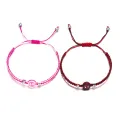 【ThinkWay】2 PCS/SET Spiderman Bracelet For Couple Gwen And Miles Spider Man And Spider Girl Handmade Bracelet Fashion Jewelry Friendship Gifts Unisex. 
