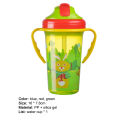 Radiant Straw Bottle Cartoon Design Baby Feeding Sippy Bottle. 