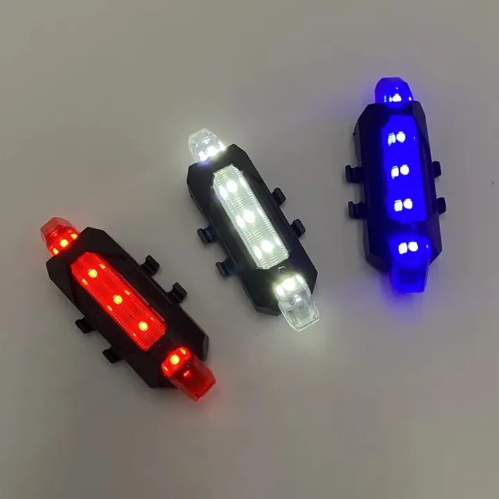 Bicycle Red light LED Taillight Waterproof Rear Tail Light Safety Warning road Cycling Light USB Rechargeable Lamp