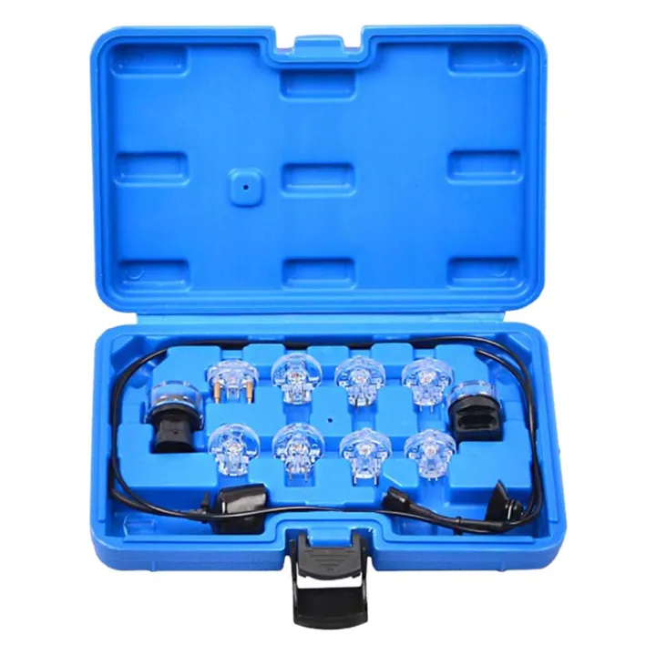 11PCS Noid Light Test Kit Fuel Injector Tester Tool Noid Light Set Fuel ...