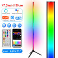 120cm Tuya Bluetooth Corner Floor Lamp Tripod Standing RGB LED Mood Light Dimmable Bedroom Bedside Luxury Living Room Home Decor Ruiqir Super Store. 