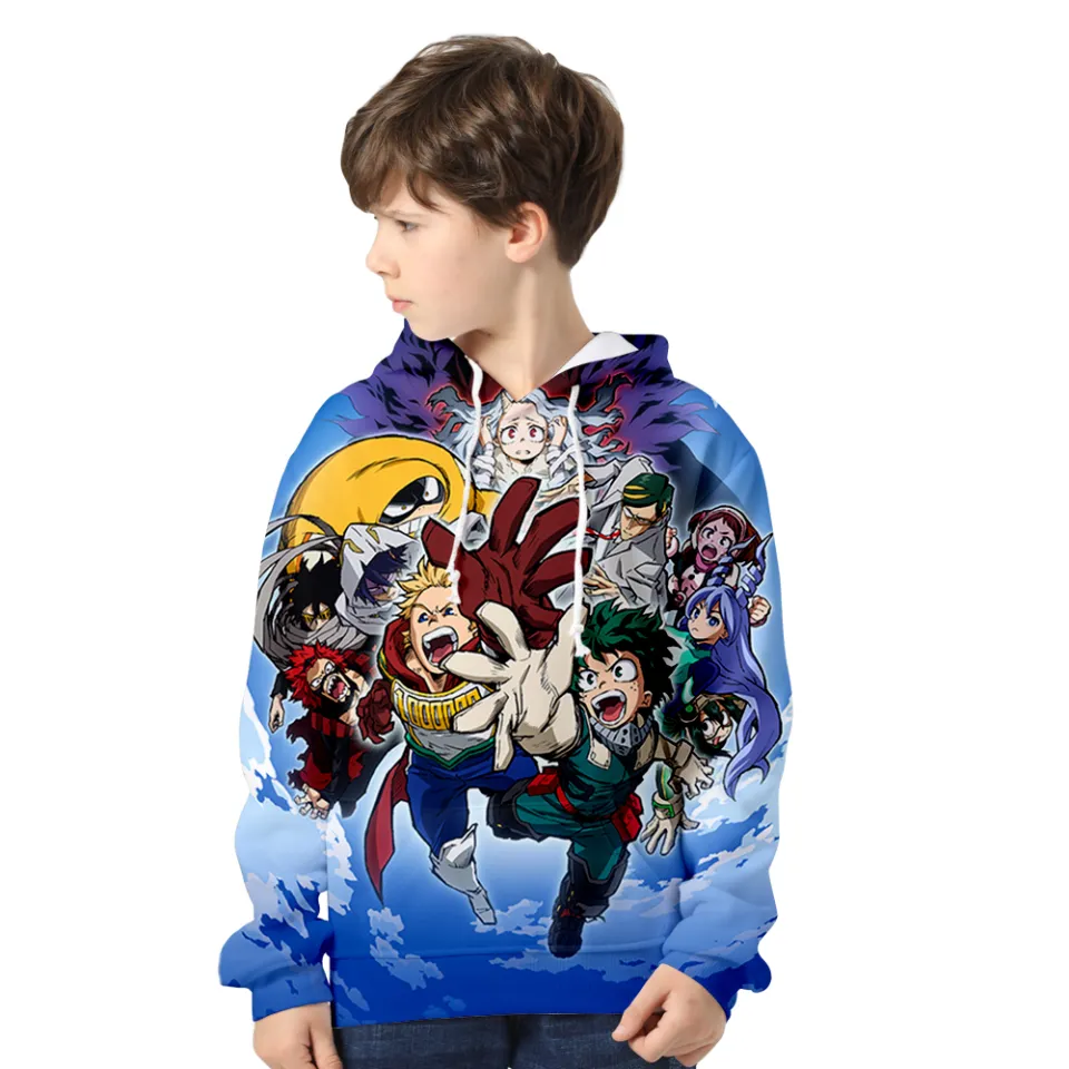 3-14 Years Old Children Anime Hoodie My Hero Academia Hoodies Sweatshirt  Boy/girl Autumn Winter Kids Anime fans Clothes | Daraz.lk