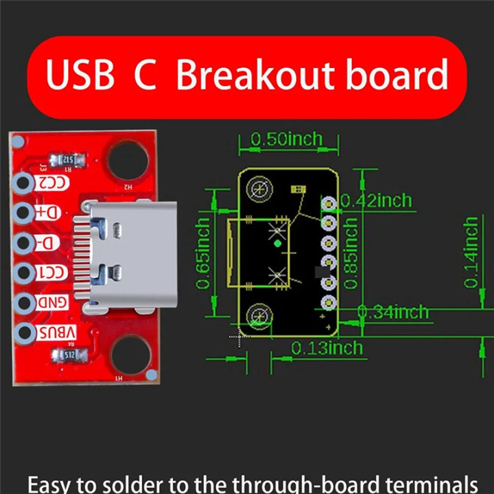 5PCS/Lot%20USB%20Type-C%20Breakout%20Board%20Serial%20Basic%20Breakout%20Female%20Connector%20Type%20PCB%20Converter%20Board%20-%20Image%205