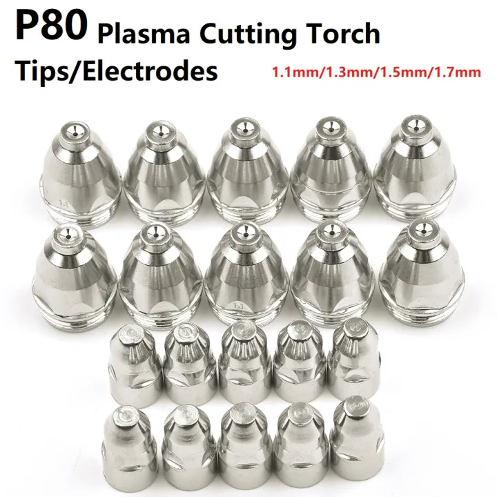 20pcs%20Premium%2060-100A%20For%20P80%20Plasma%20Cutting%20Electrodes%20Nozzles%20CNC%20Cutter%20For%20P80Plasma%20Consumable%20Tips%201.1%201.3%201.5%201.7mm%20-%20Image%202