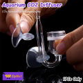 EzyMart - Aquarium CO2 Diffuser Fish Tank CO2 Atomizer with Ceramic Disc Suction Cups Acrylic. 