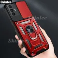 Phone Case for Sharp Aquos V6 plus Back Cover Hard Armor Shockproof Camera Protection Handphone Casing for Sharp Aquos V6 + Phone Cases Navigation Holder Ring Cover. 