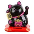 Solar Maneki Neko Lucky Cat Welcome Chinese Lucky Cat Wave Blessings Lucky Cat Pattern Home Decoration Car Interior Car Accessories Gift. 