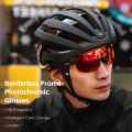 WEST BIKING Photochromic Men's Cycling Glasses Lightweight TR-90 Rimless Sunglasses for Women Colorful Aesthetic Sports Glasses. 