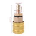 6mm Car Quick Connect Tire Valve Clip Pump Nozzle Clamp Solid Brass Quick Connect The Inflation Connector Air Chuck Inflator Pump Adapter. 