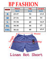 Woman's casual Linen Hot  Shorts comfortable and cheap Price Cotton Fabric with Front Pockets and Elastic Waist Band. 