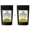 Ganga Herbals Indigo Powder + Henna Powder BUNDLE. 