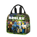 Children's Roblox Roblox Lunch Bag Primary School Students Lunch Box Bag Diy Ice Bag Pencil case Birthday Gift for Girls Kids. 