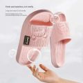 Couple Eva Odor-resistant Anti-slip Bathroom Slippers Cute Indoor Home Use Slippers Waterproof Deodorizing Cat Paw Design. 