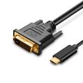 C To VGA Cable 1080P Type C To VGA Converter Adapter for Laptop UHD External Projector for MacBook Pro. 