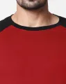 Red And Black Men's T Shirt For valentine's Gift.. 