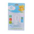 Baby Finger Toothbrush & Tongue Cleaner - Liquid Silicone Pacifier Apple Bear. 