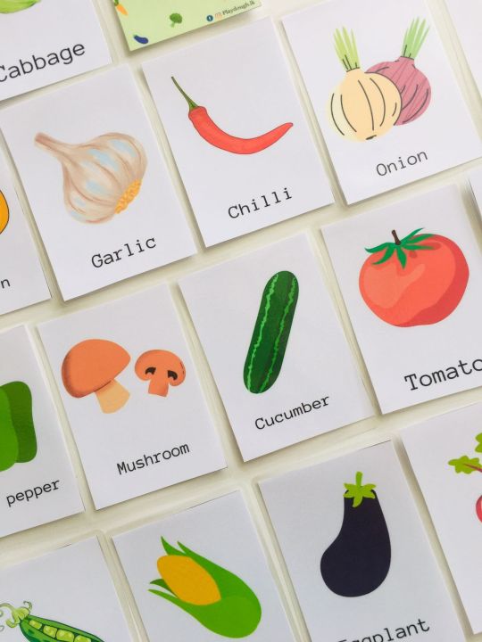 Vegetable Flashcards (15 Set)