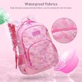[School Bag] Girls 1-3-6 Grade Cartoon Cute Princess Backpack, Children's Kids Backpack. 