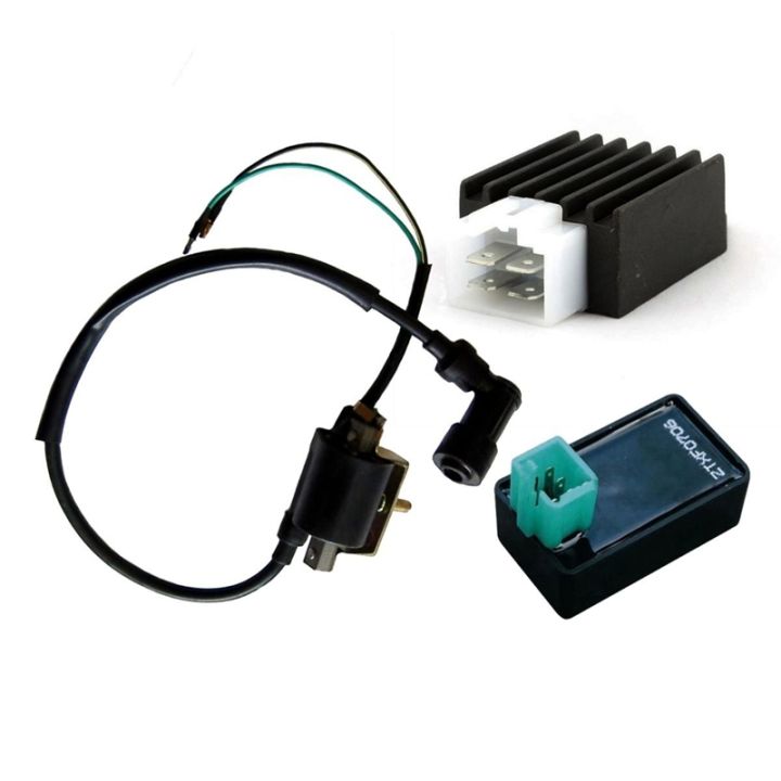 Bobina de aprindere, CDI, Pentru 110CC 125CC 140CC, regulator rectifier, negru