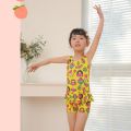 New Children Cute Baby Swimwear Dress Princess Child Middle and Big Children Girl Student Hot Spring Swimsuit. 