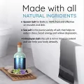 Aromahpure 100% Natural Bath Salt with Essential Oils (Mix of Epsom Salt, Himalayan Salt, and Sea Salt, Vitamin C & E) for Body & Foot Spa, Relaxing Aromatherapy - Obsession Fragrance (Bergamot, Marine, Lavender) to Relax Mind and Body (250gm)(FROM INDIA). 