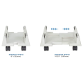 2X CPU Stand Mobile Desktop Tower Computer Floor Stand Rolling Caster Wheels Adjustable Width Universal. 