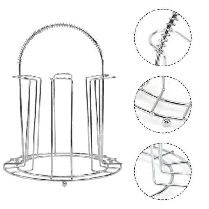 Stainless%20Steel%20Mug%20Holder%20/%20Drinking%20Glass%20Organizer%20/%20Cup%20Holder%20Multipurpose%20Storage%C2%A0Rack%C2%A0%7C%C2%A0Gorofy%20-%20Image%202