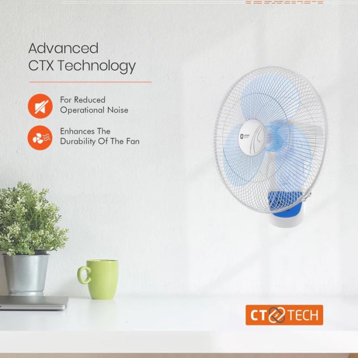 Orient Electric Wall-49 Wall-Mounted Fan With Remote | 400mm Wall Fan For Home