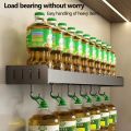 wall rack Wall Mounted Kitchen Condimenters Spice Rack Organizer Shelf Kitchen Storage Wall Shelf Organizers Hanging Hook Rack For Kitchen. 