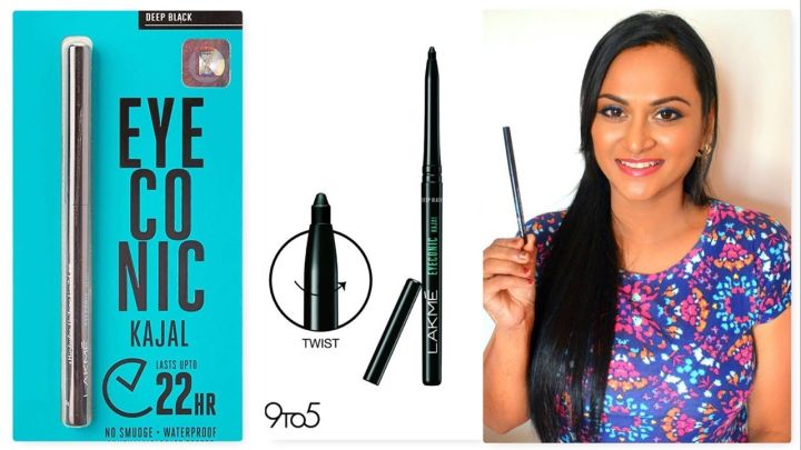 Lakme Eyeconic Kajal Deep Black, Waterproof Mascara, Up To 22 Hrs,