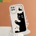 UCUC for Samsung A12 A12 5G M12 Back Cover Three Cats Ladder Camera Soft Rubber Phone Case. 