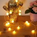 Christmas Lights 2.5M 20 pcs USB LED Star/Ball String Fairy Light Lighting For Wedding Party Holiday Lights Decoration--Colorful--Round Ball. 