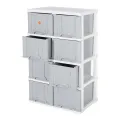 Phoenix 8 pcs Drawer Classic Cupboard -Heavy Duty Plastic - 2 years warranty. 