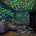Wall Stickers Plastic Stars 50 Pieces Luminous High Quality Radium Stars Living Room Decoration Bed Room Kids Toy Colorful Stars Game. 