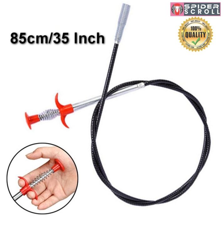 Bendable Pipe Cleaner Sink Cleaning Hook White/Black Sewer Hair ...