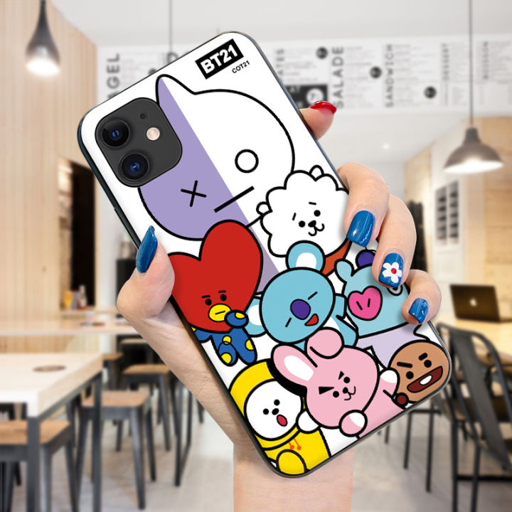 UCUC for iPhone 11 Case Korean Group BTS Cover Shockproof Soft Silicone Ultra Thin TPU Phone Case