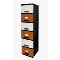 Drawer Set 6 in 1 baby drawer wardrobe cupboard storage multi color, blue, pink, Brown mix & Gray kids furniture. 