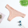 SMY 3PC Lady Cotton Panties Women Underwear Ladies Low-Waist Pantys T-back Breathable Panties. 