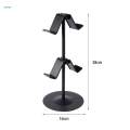 Game Controller Holder Stable Base Headset Hanger for Gaming Headset 2 Tier Black. 