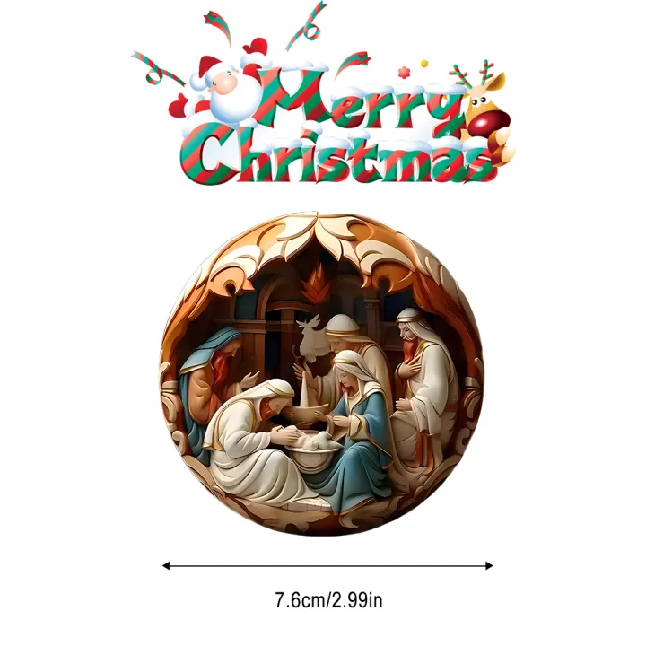 2d%20Painted%20Nativity%20Pendant%20Tree%20Ornaments%20Creative%20Decoration%20Home%20Decor%20-%20Image%207