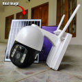 Solar Power Wi-Fi CCTV Camera Outdoor Colour Night Vision Motion Detection. 